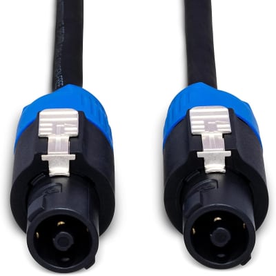 HOSA SKT Pro 14 Gauge Speaker Cables REAN speakOn - (50 Feet) (Black) image 4