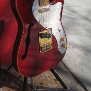 Fender Squier Telecaster Thinline 1997 Cherry Stain image 1