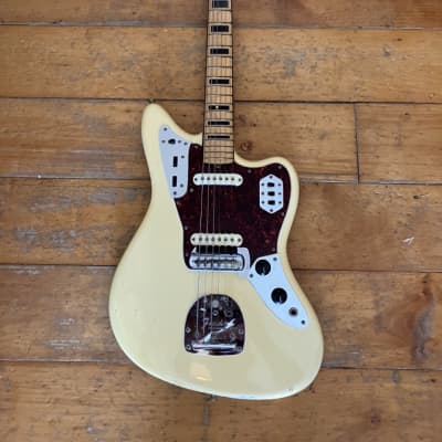 Fender Jaguar with Maple Fretboard 1973 Custom - Olympic White for sale