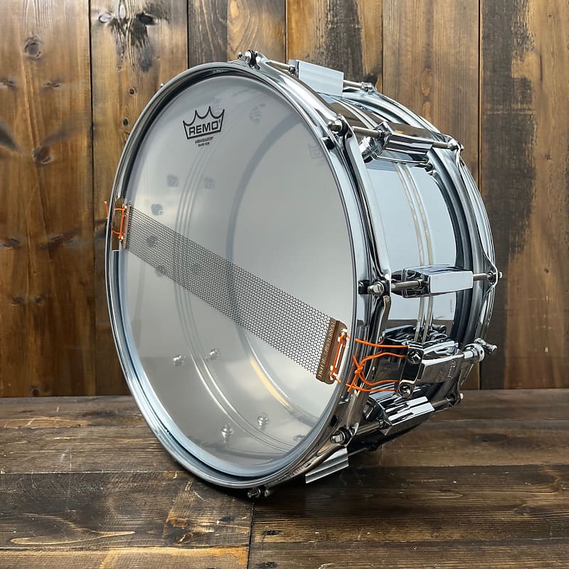 Pearl Duoluxe Inlaid Chrome over Brass Snare Drum 14x5