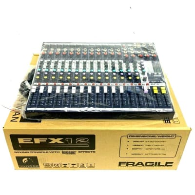 Soundcraft EFX12 12Ch Mixer With Lexicon Effects/W Rack Ear(One) image 3