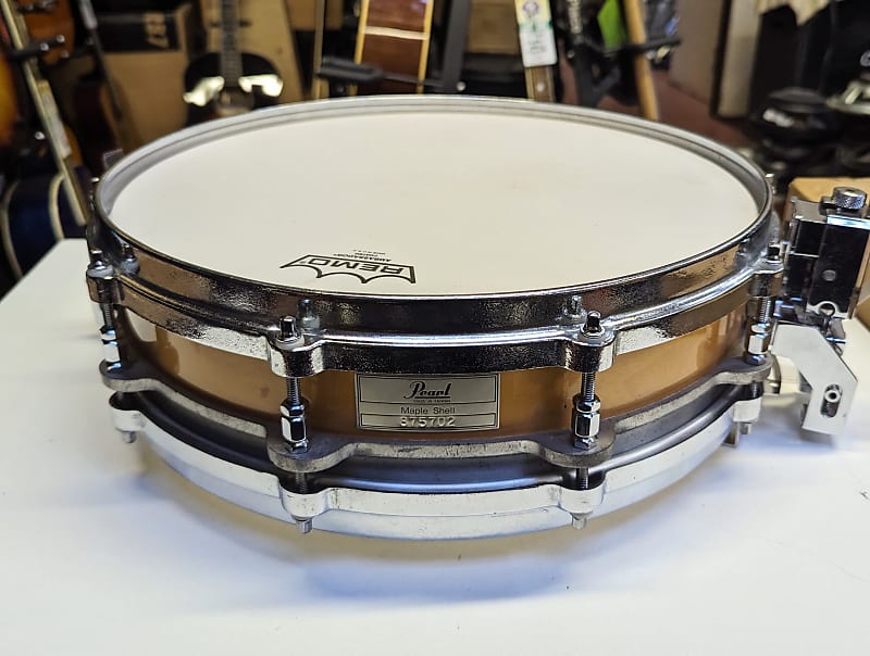 1980s Pearl Taiwan 3.5 X 14" Free Floating Maple Shell Snare Drum - Looks Really Good - Sounds Great! image 1