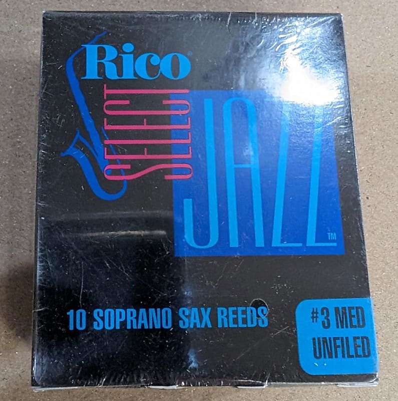 Rico Select Jazz Soprano Saxophone Reeds, Unfiled Strength Reverb