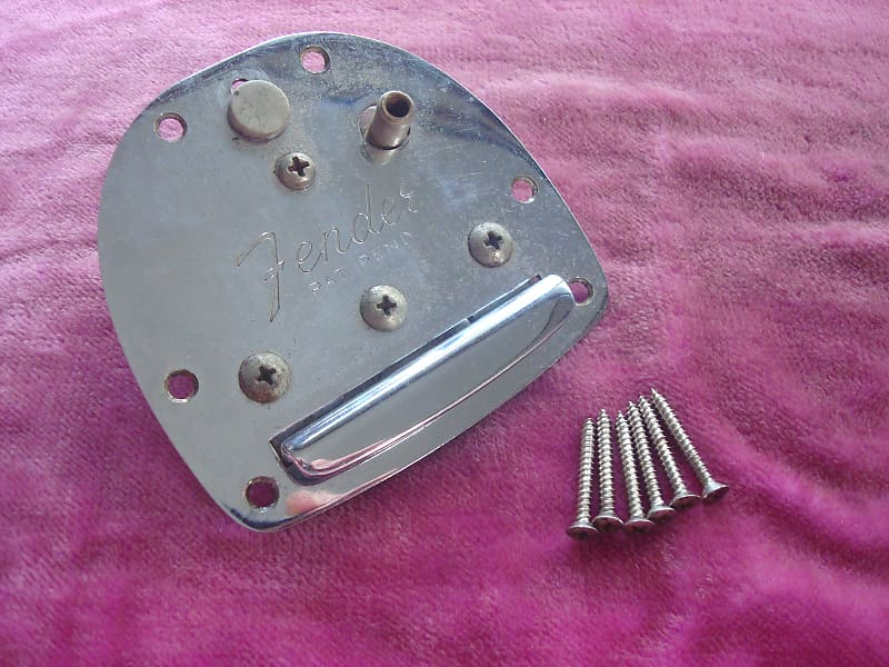 Vintage 1950's Fender Jazzmaster Pat Pend Tailpiece Tremolo Reverb
