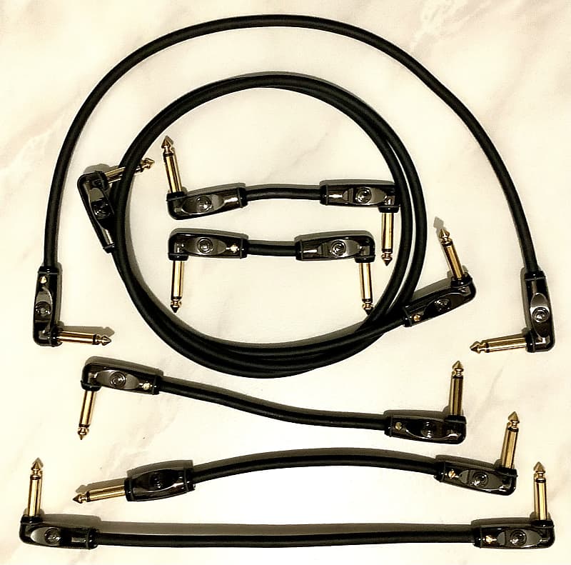 Waves Patch cable set 24k goldplated solderless plugs Reverb