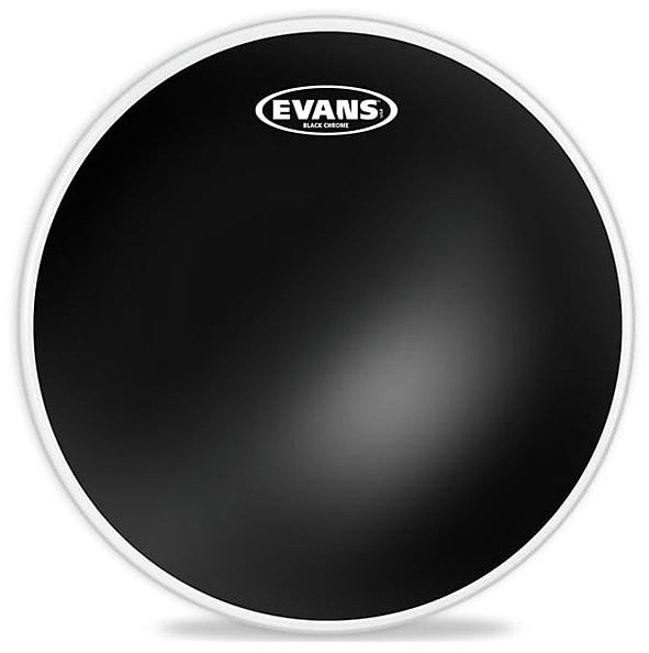 Evans Black Series TT12CHR Tom Batter Two Ply 12" Black Drumhead Drum Head image 1