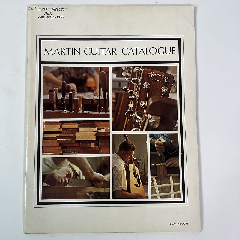 Martin Guitar 1970 Catalogue, Original Reverb