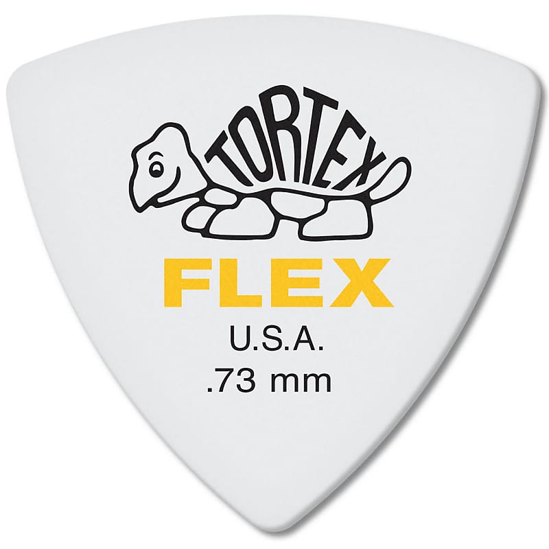 Dunlop 456P.73 Tortex Flex Triangle Guitar Picks, .73mm, 6-Pack image 1
