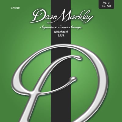 Dean Markley NickelSteel Signature Bass Strings Medium Light 5 String 45-128 for sale