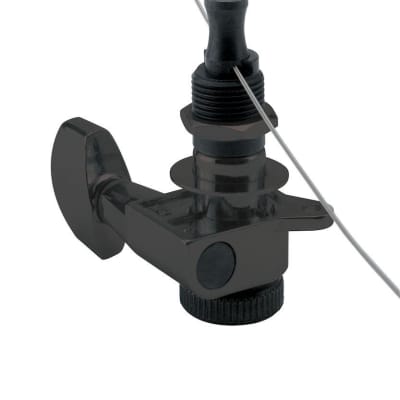 D'Addario Auto-Trim Tuning Machines, 6 In-Line setup, Black image 1