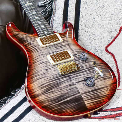 Paul Reed Smith PRS Wood Library 10 Top Custom 24-08 Brazilian Rosewood Board Charcoal Cherry Burst image 7