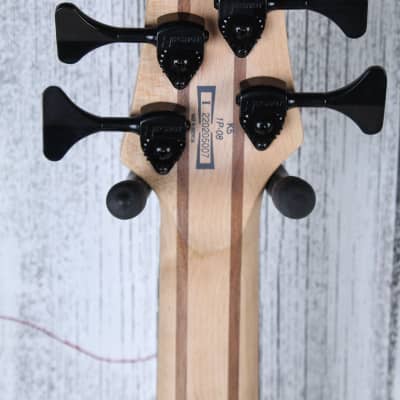Ibanez K5 Fieldy Signature 5 String Electric Bass Guitar Black Flat Finish image 12