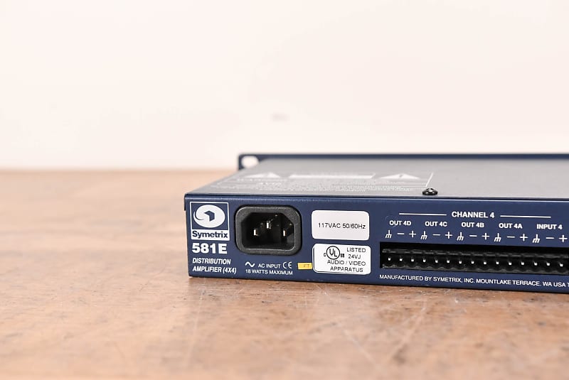 Symetrix 581E Distribution Amplifier (4x4) CG00ZAC | Reverb Symetrix 581E Distribution Amplifier (4x4) CG00ZAC | Reverb