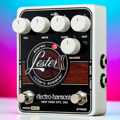Electro-Harmonix Lester K Stereo Rotary Speaker Pedal – Lush Rotary Cabinet Emulation for Keyboard & Guitar image 1