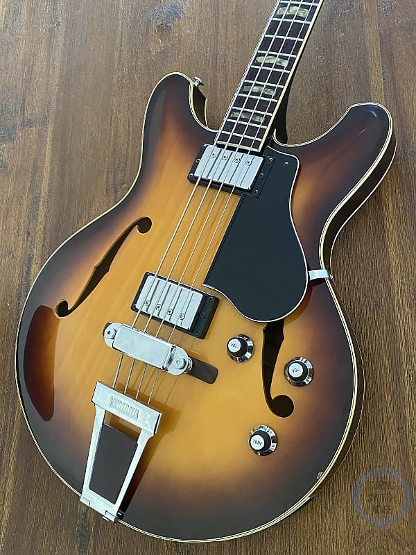YAMAHA SA-75 Natural　1970s　vintage Yamaha SA-75 Semi-Acoustic Bass Natural 1973 – Topshelf