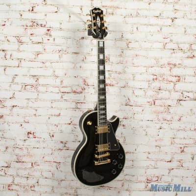 Amazon.com: Epiphone Les Paul Custom, Ebony with Gold