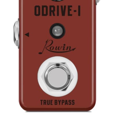Rowin Rowin Overdrive Guitar Effect Pedal Mini Analog Pedal Classic Blues True Bypass 2023 - Rust image 1
