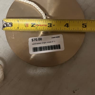 USED - Sabian Single Note Crotale - 5" - C pitch image 2