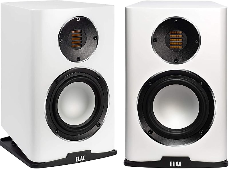 ELAC Carina 5.25" Bookshelf Speakers, Satin White image 1