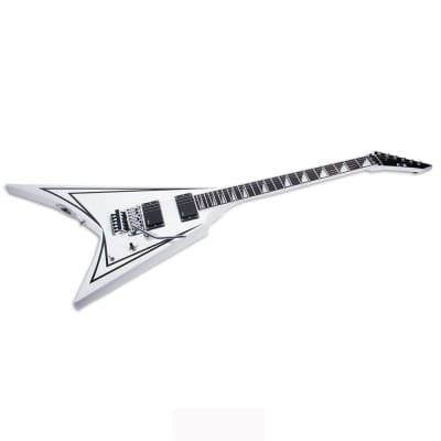 E-II by ESP SV WHITE w/BLACK STRIPES Electric Guitar From