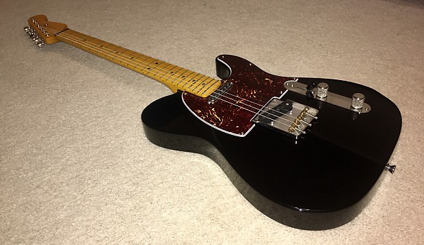 Warmoth Telecaster body with Strat neck Telecaster 2014 Black Gloss
