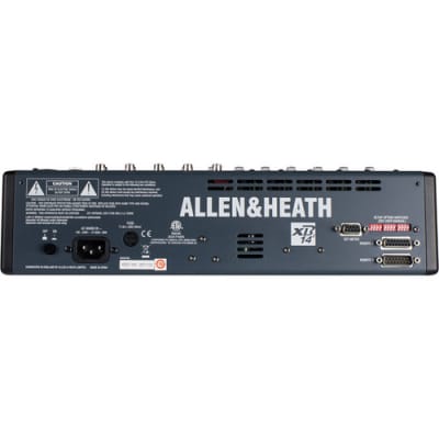 Allen & Heath AH-XB2-14 4 Mic Line + Dual Telco, compact broadcast console, Remote Mute facility, Logic and auto dim, 100mm faders, USB I/O image 8