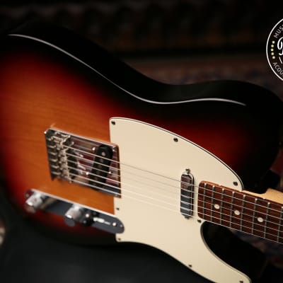 2008 Fender American Standard Telecaster Three Tone Sunburst image 5