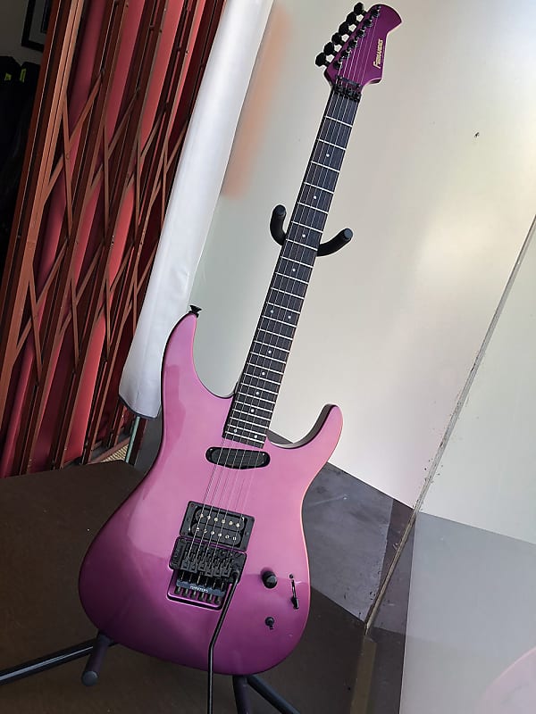 1990 Fernandes FR-65X, Metallic Magenta, Vintage Gig Bag