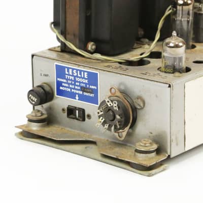1959 Leslie Type 100GK Model for Gulbransen Vintage Amplifier Hammond Tube Amp 65w 4 Channel Power Amp 100 Isomonic Organ Indigo Studios image 4