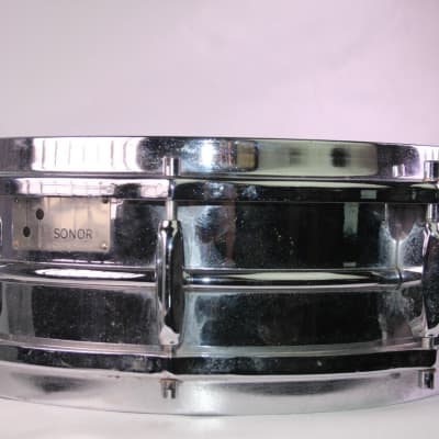 Sonor D444 Snare Drum Vintage 60s Teardrop 8Lug Heavy Ferro-Steel Mallet Germany image 1