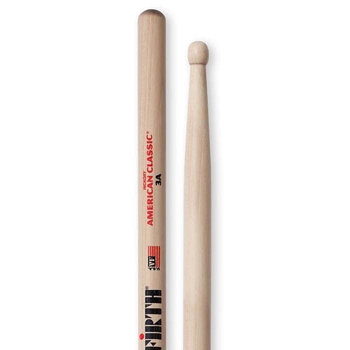 Vic Firth 3A American Classic Wood Tip Hickory Drum Sticks image 1