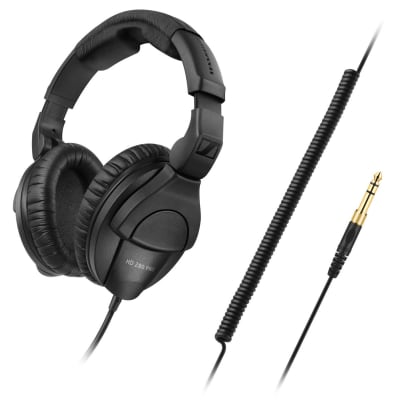 Sennheiser HD 280 PRO Closed, around-the-ear collapsable professional monitoring  headphones, black image 3
