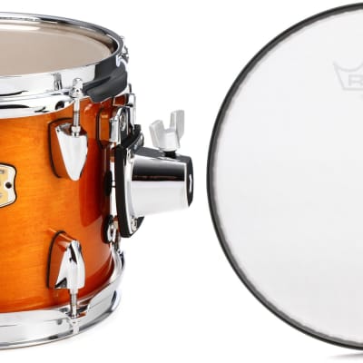Yamaha SBT-0807 Stage Custom Birch 8 x 7 inch Mounted Tom - Honey Amber  Bundle with Remo Silentstroke Drumhead - 8 inch image 1