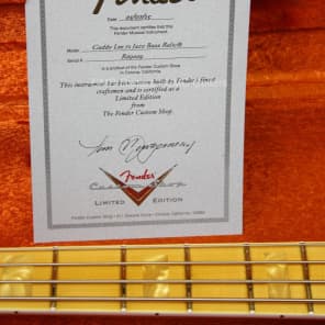 Fender Custom Shop Signature Geddy Lee Jazz Bass 2015 Black image 21