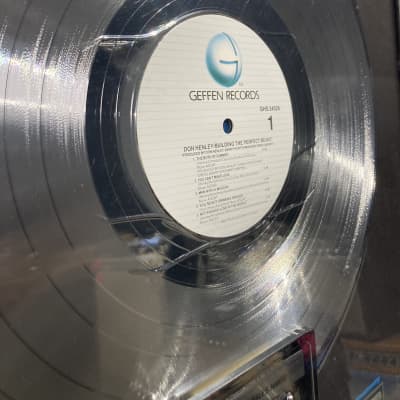 Stan Lunch Don Henley, RIAA, Building the Perfect Beast, Platinum Record (#1) image 6