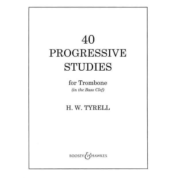 40 Progressive Studies, For Trombone In The Bass Clef image 1
