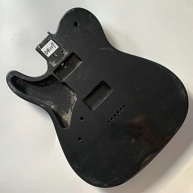 Custom Finish Solid Body Black Telecaster Electric Guitar Basswood Body