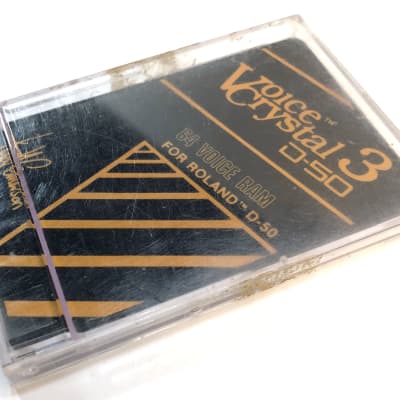 Voice Crystal 3 D50 64 Voice card cartridge data disk for Roland Keith Emerson  1980s Black image 4
