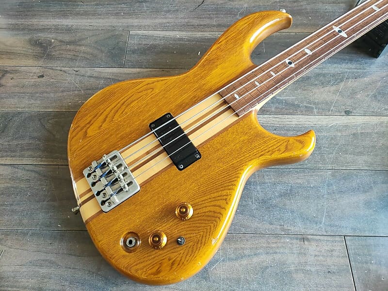 1982 Aria Pro II (Matsumoku) SB-R60 Fretless Neck-Through Bass (Made in  Japan)