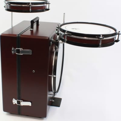 Toca Kickboxx Suitcase Drum Set with Kickboxx, 10" Snare, 10" Tom, and 3 Accessory Mounting Rods image 7