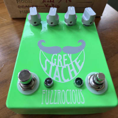 Reverb.com listing, price, conditions, and images for fuzzrocious-grey-stache
