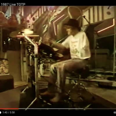 Simmons Rick Allen's Def Leppard, Hysteria Tour, Drum Set and Rack 1986-1987 - Black/Silver image 19