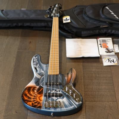 Sandberg California II Passive 4-String Bass Blue Industrial Design + OGB for sale