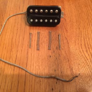 Gibson T-Top Humbucker Set -- 1978 Black with Screws and Springs image 5