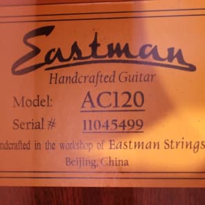 Eastman AC120 2016 Spruce/Sapele image 4