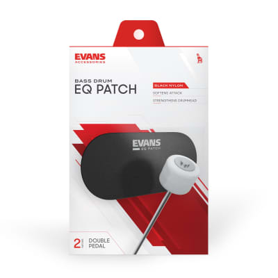Evans EQ Patch EQPB2 BassDrum Patch, for Double Pedal - Accessory for Drumhead Bild 2