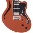 D'Angelico Deluxe Bedford - Limited Edition Semi Hollow Electric Guitar - Rust