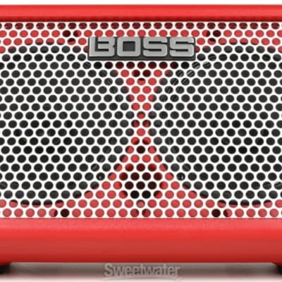 Boss Cube Street II Battery-Powered Guitar Combo Amplifier, 10W, Red image 2