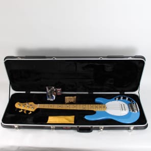 Music Man Sting Ray 5-String Electric Bass Guitar in Diego Blue Finish image 12