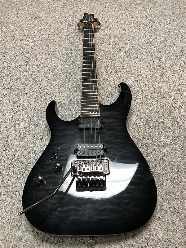 Left Handed Schecter Banshee-6 Passive 2014 - 2015 - Trans Black Burst